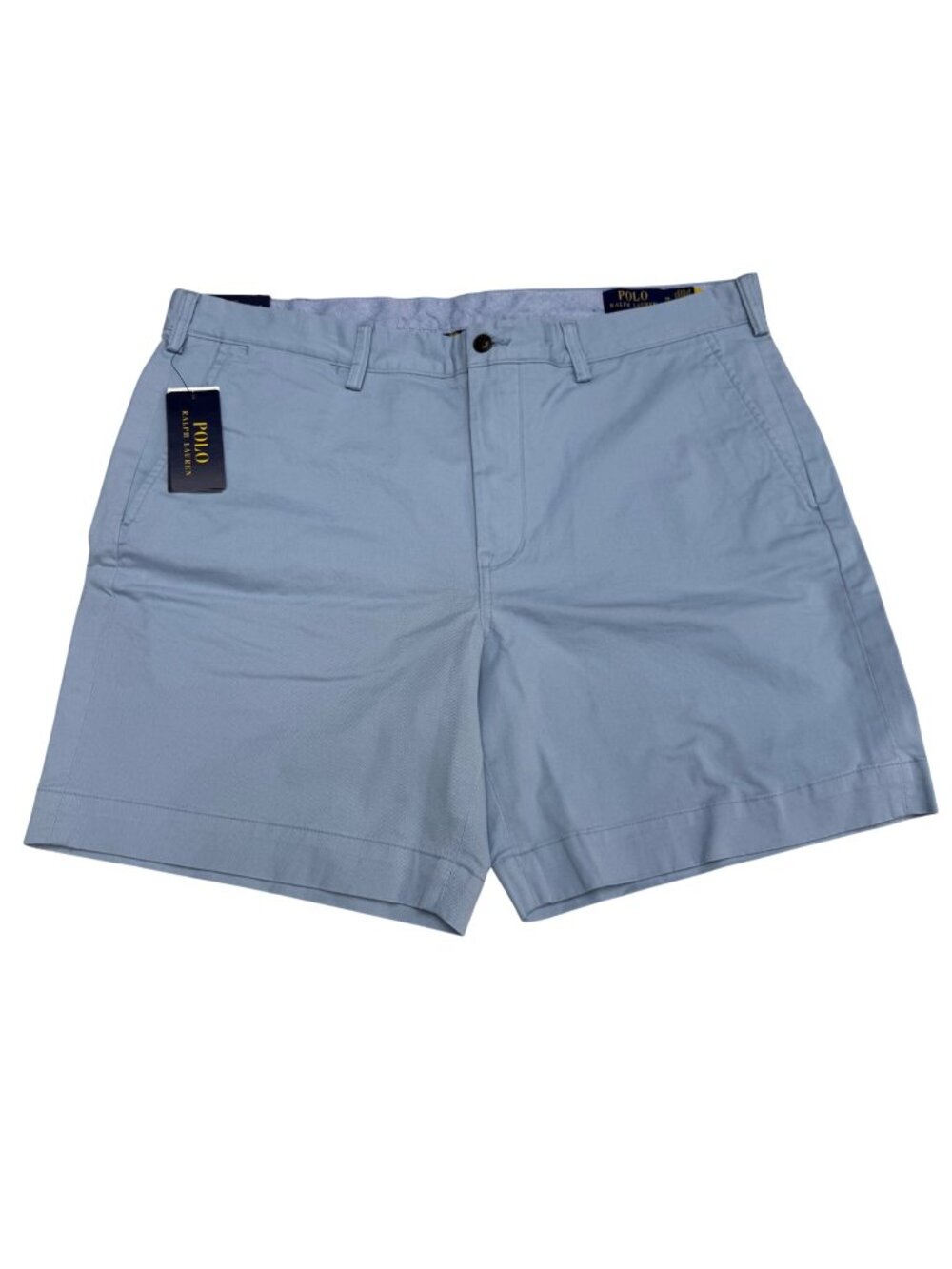 NWT Polo Ralph Lauren Men's Stretch Straight Fit Chino Shorts Estate Blue Sz 38